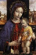 BORGOGNONE, Ambrogio Virgin and Child fdg oil on canvas